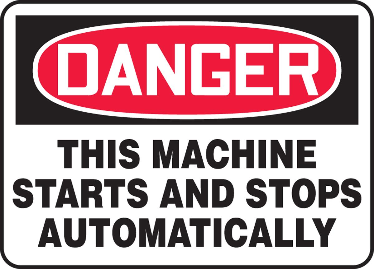 Danger Machine Starts and Stops ALM - Tagged Gloves